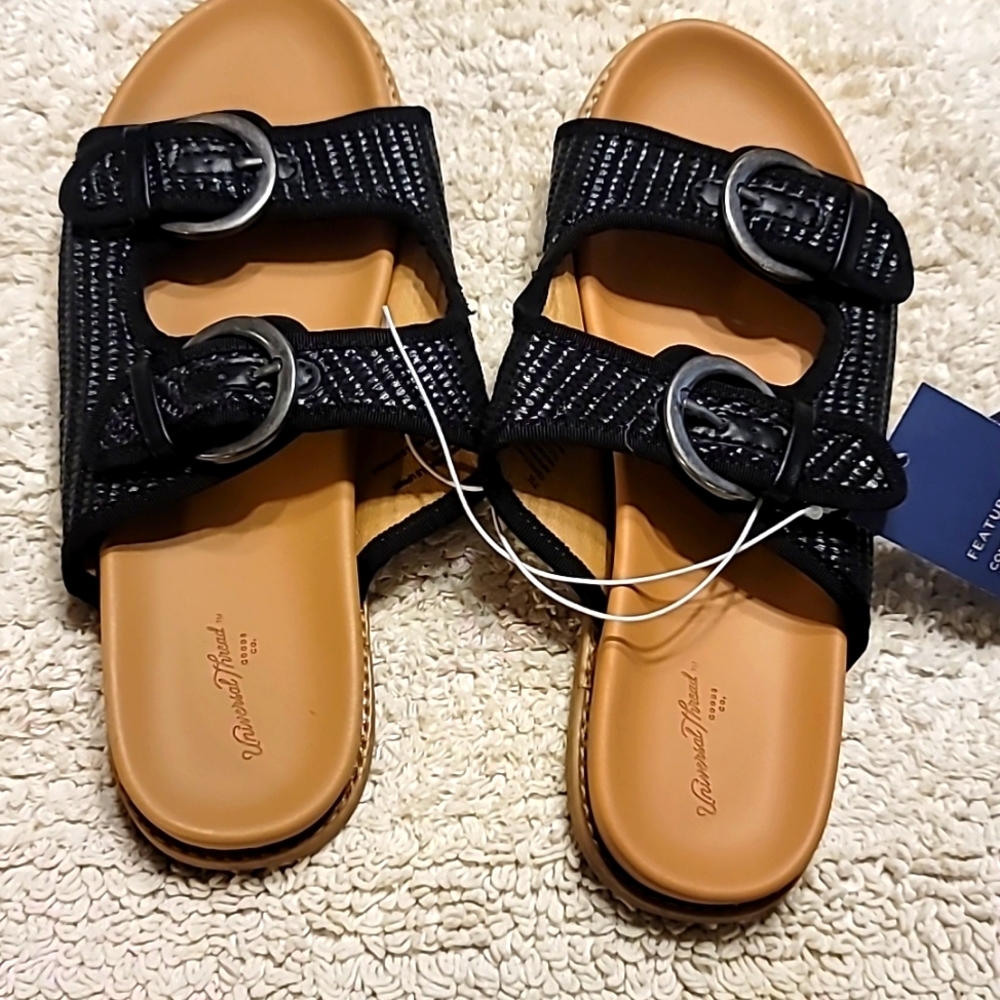NWT CONTOUR FOOTBED ADDED SUPPORT SLIDE SIZE 7.5